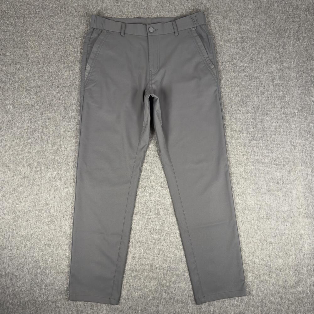 Jack Archer Pants Mens 30x28 Gray Chino Slim Fit Microfiber Performance Casual